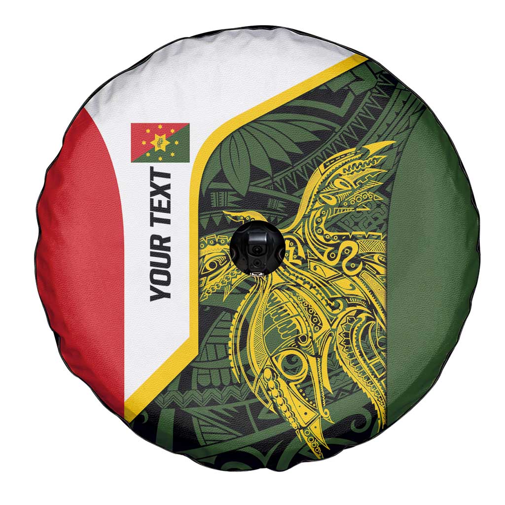 Personalised PNG Eastern Highlands Spare Tire Cover Bird of Paradise Tattoo Flag Motif - Polynesian Pride