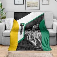 Personalised PNG Enga Province Blanket Bird of Paradise Tattoo Flag Motif LT9 - Polynesian Pride