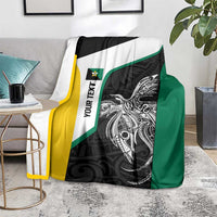 Personalised PNG Enga Province Blanket Bird of Paradise Tattoo Flag Motif LT9 - Polynesian Pride