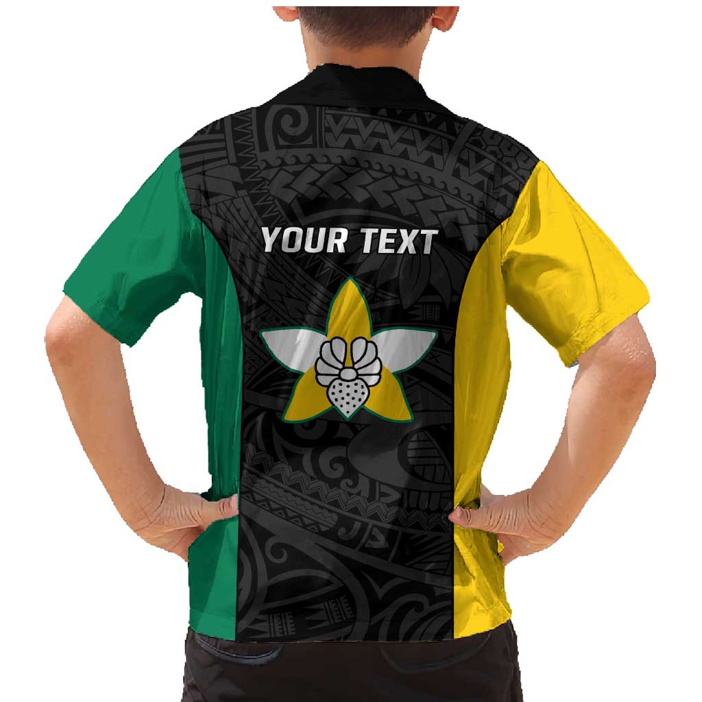 Personalised PNG Enga Province Family Matching Mermaid Dress and Hawaiian Shirt Bird of Paradise Tattoo Flag Motif - Polynesian Pride