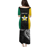 Personalised PNG Enga Province Puletasi Bird of Paradise Tattoo Flag Motif - Polynesian Pride