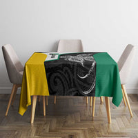 Personalised PNG Enga Province Tablecloth Bird of Paradise Tattoo Flag Motif LT9 - Polynesian Pride