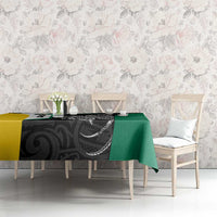 Personalised PNG Enga Province Tablecloth Bird of Paradise Tattoo Flag Motif LT9 - Polynesian Pride