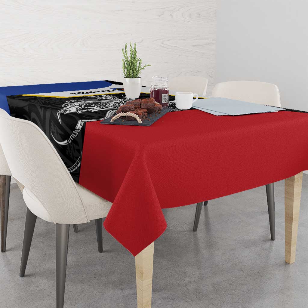 Personalised PNG Gulf Province Tablecloth Bird of Paradise Tattoo Flag Motif LT9 - Polynesian Pride