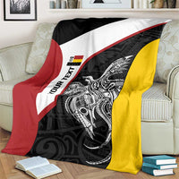Personalised PNG Madang Province Blanket Bird of Paradise Tattoo Flag Motif LT9 - Polynesian Pride