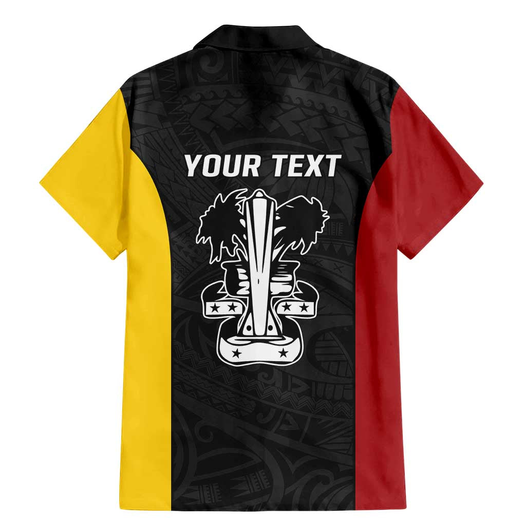 Personalised PNG Madang Province Family Matching Mermaid Dress and Hawaiian Shirt Bird of Paradise Tattoo Flag Motif - Polynesian Pride
