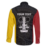 Personalised PNG Madang Province Family Matching Mermaid Dress and Hawaiian Shirt Bird of Paradise Tattoo Flag Motif - Polynesian Pride