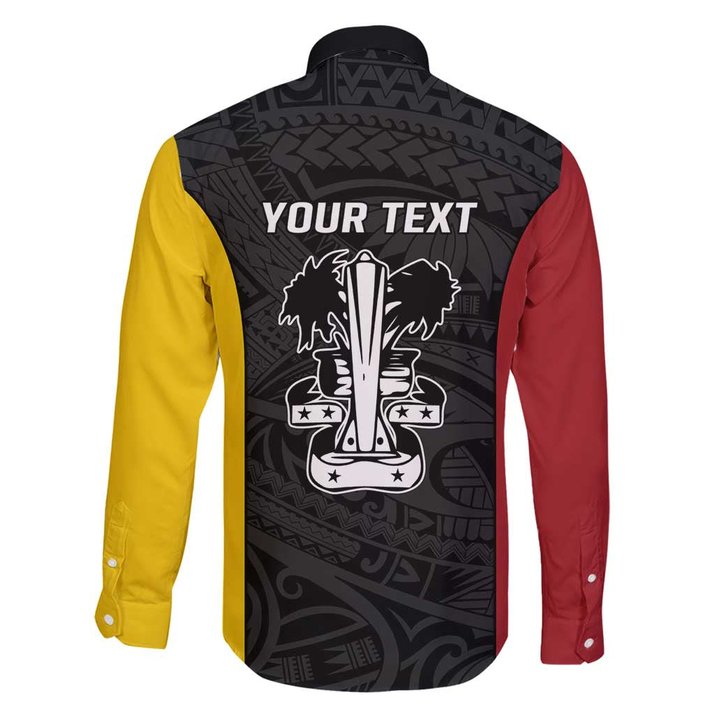 Personalised PNG Madang Province Family Matching Puletasi and Hawaiian Shirt Bird of Paradise Tattoo Flag Motif - Polynesian Pride