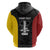 Personalised PNG Madang Province Hoodie Bird of Paradise Tattoo Flag Motif - Polynesian Pride