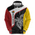 Personalised PNG Madang Province Hoodie Bird of Paradise Tattoo Flag Motif - Polynesian Pride