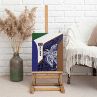 Personalised PNG Manus Province Canvas Wall Art Bird of Paradise Tattoo Flag Motif LT9 - Polynesian Pride