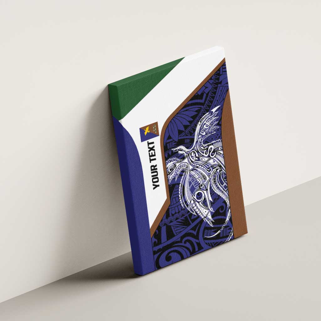 Personalised PNG Manus Province Canvas Wall Art Bird of Paradise Tattoo Flag Motif LT9 - Polynesian Pride