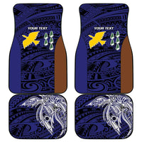Personalised PNG Manus Province Car Mats Bird of Paradise Tattoo Flag Motif LT9 - Polynesian Pride