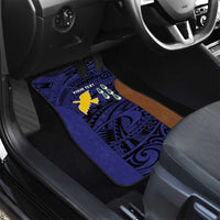 Personalised PNG Manus Province Car Mats Bird of Paradise Tattoo Flag Motif LT9 - Polynesian Pride