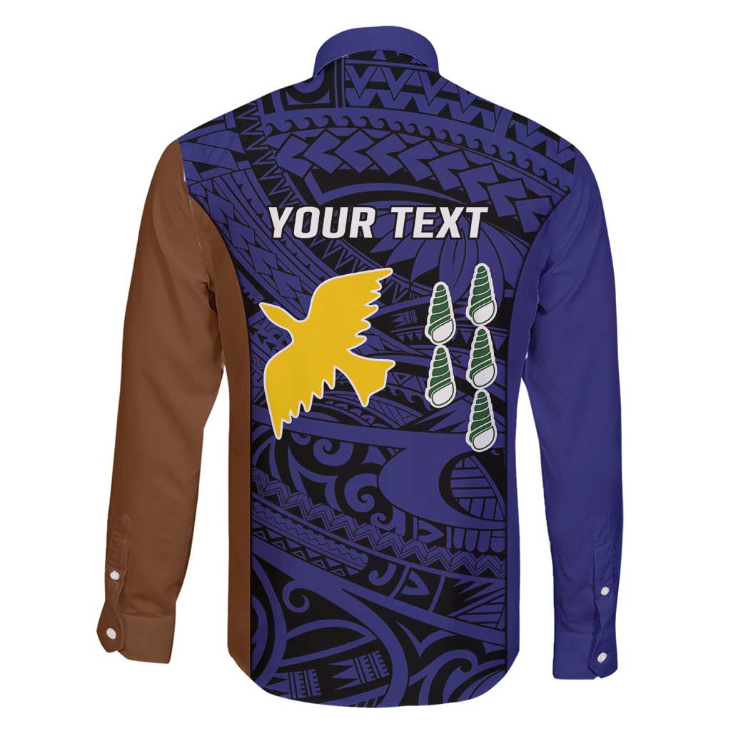 Personalised PNG Manus Province Family Matching Short Sleeve Bodycon Dress and Hawaiian Shirt Bird of Paradise Tattoo Flag Motif - Polynesian Pride