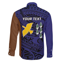 Personalised PNG Manus Province Family Matching Summer Maxi Dress and Hawaiian Shirt Bird of Paradise Tattoo Flag Motif - Polynesian Pride