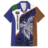 Personalised PNG Manus Province Hawaiian Shirt Bird of Paradise Tattoo Flag Motif - Polynesian Pride