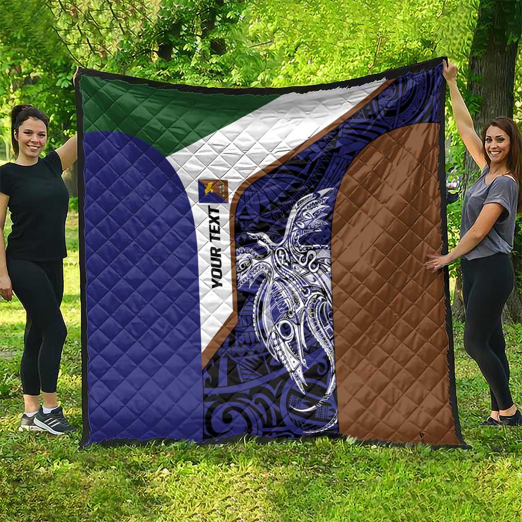 Personalised PNG Manus Province Quilt Bird of Paradise Tattoo Flag Motif - Polynesian Pride