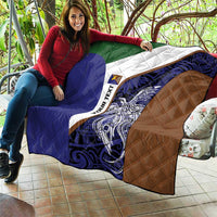 Personalised PNG Manus Province Quilt Bird of Paradise Tattoo Flag Motif - Polynesian Pride