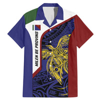 Personalised PNG Milne Bay Province Family Matching Mermaid Dress and Hawaiian Shirt Bird of Paradise Tattoo Flag Motif - Polynesian Pride