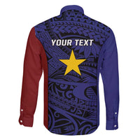 Personalised PNG Milne Bay Province Family Matching Off Shoulder Maxi Dress and Hawaiian Shirt Bird of Paradise Tattoo Flag Motif - Polynesian Pride