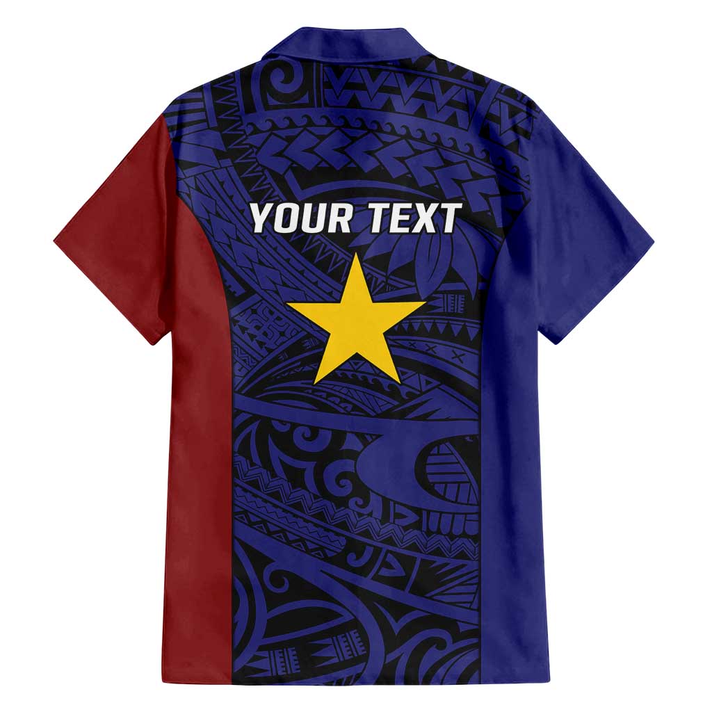 Personalised PNG Milne Bay Province Family Matching Tank Maxi Dress and Hawaiian Shirt Bird of Paradise Tattoo Flag Motif - Polynesian Pride