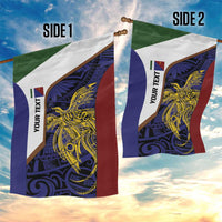Personalised PNG Milne Bay Province Garden Flag Bird of Paradise Tattoo Flag Motif - Polynesian Pride