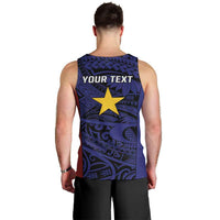 Personalised PNG Milne Bay Province Men Tank Top Bird of Paradise Tattoo Flag Motif LT9 - Polynesian Pride