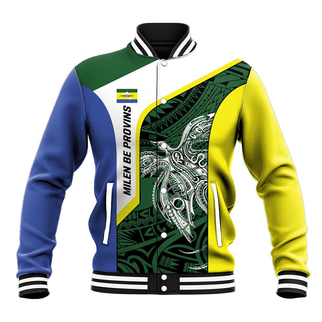 Personalised PNG Morobe Province Baseball Jacket Bird of Paradise Tattoo Flag Motif - Polynesian Pride