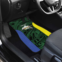 Personalised PNG Morobe Province Car Mats Bird of Paradise Tattoo Flag Motif LT9 - Polynesian Pride