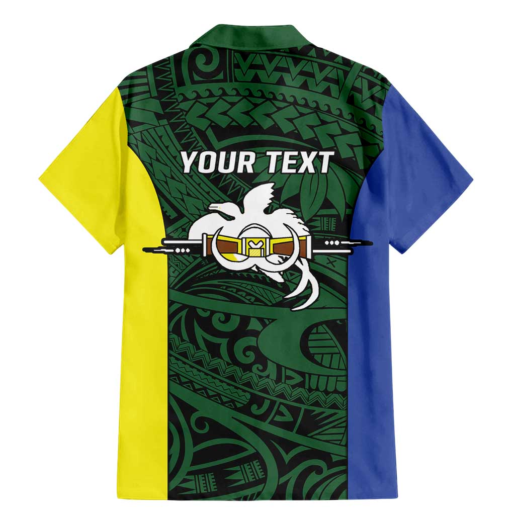 Personalised PNG Morobe Province Family Matching Mermaid Dress and Hawaiian Shirt Bird of Paradise Tattoo Flag Motif - Polynesian Pride