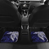 Personalised PNG New Ireland Car Mats Bird of Paradise Tattoo Flag Motif - Polynesian Pride