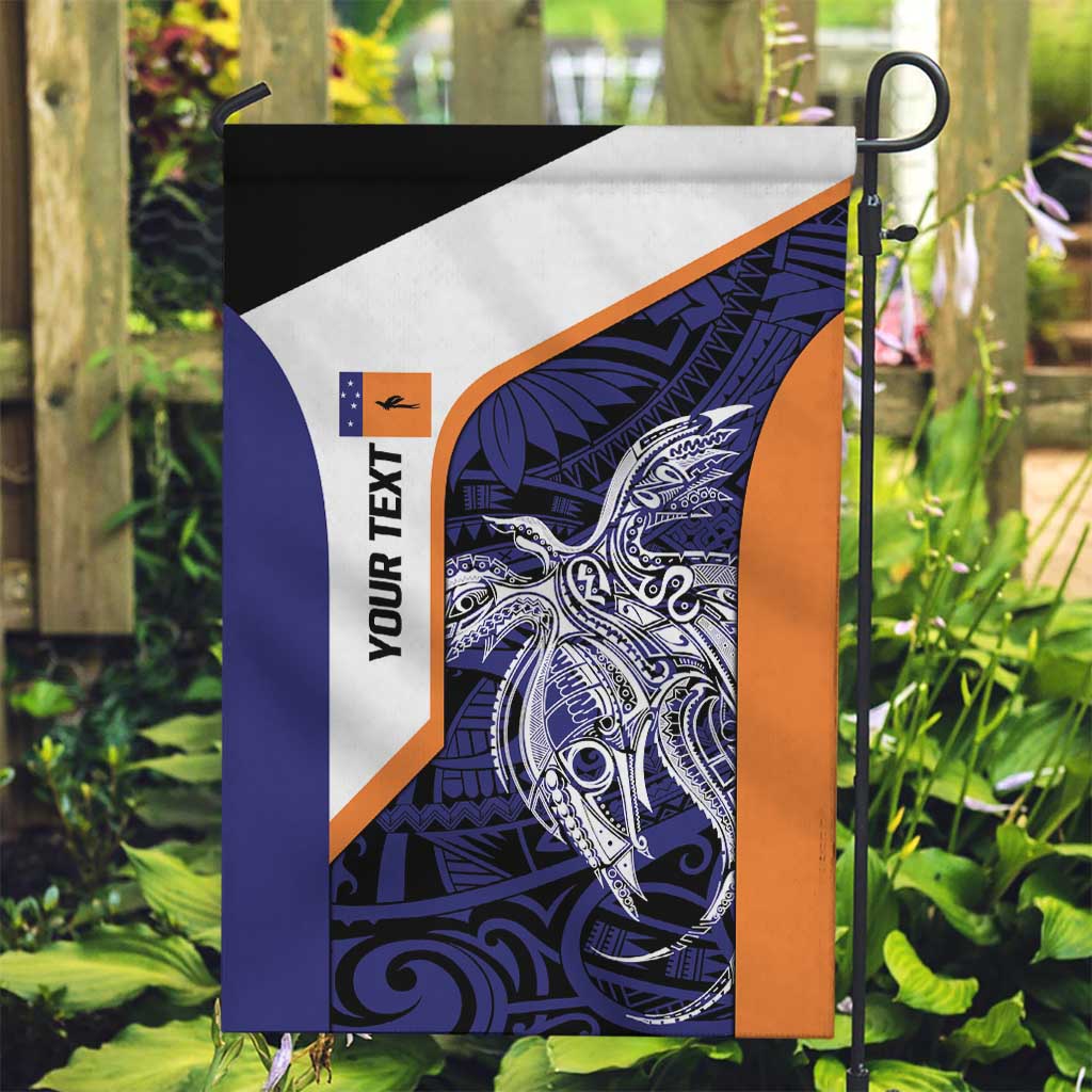 Personalised PNG New Ireland Garden Flag Bird of Paradise Tattoo Flag Motif - Polynesian Pride