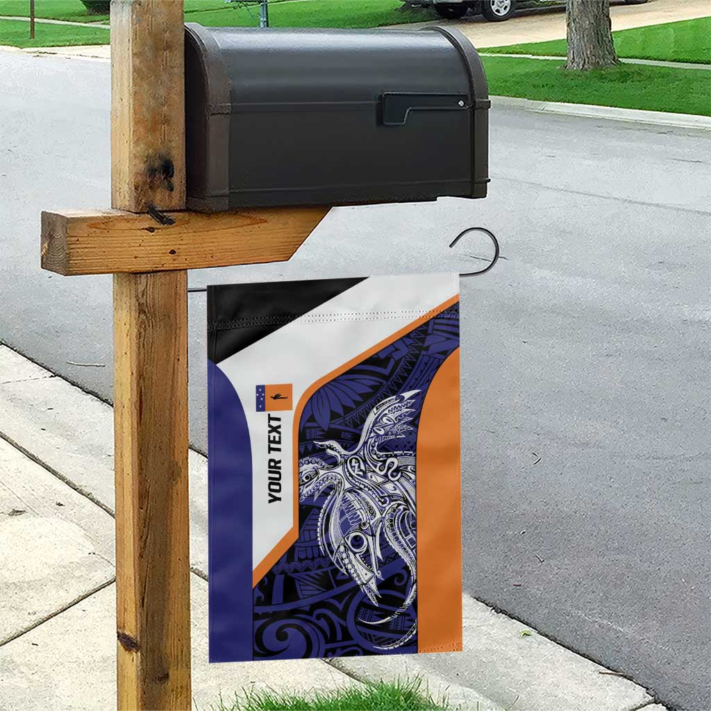 Personalised PNG New Ireland Garden Flag Bird of Paradise Tattoo Flag Motif - Polynesian Pride