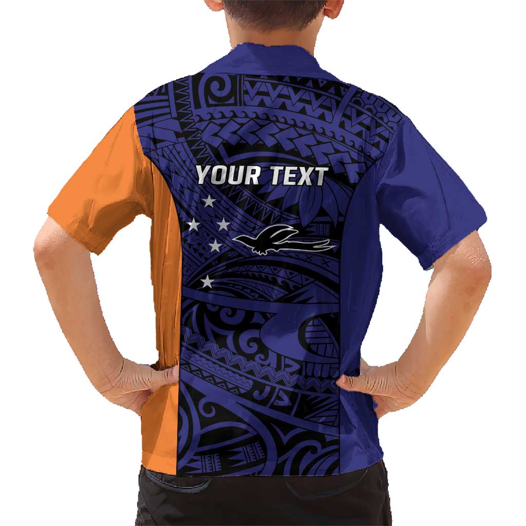 Personalised PNG New Ireland Hawaiian Shirt Bird of Paradise Tattoo Flag Motif - Polynesian Pride