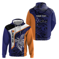 Personalised PNG New Ireland Hoodie Bird of Paradise Tattoo Flag Motif - Polynesian Pride