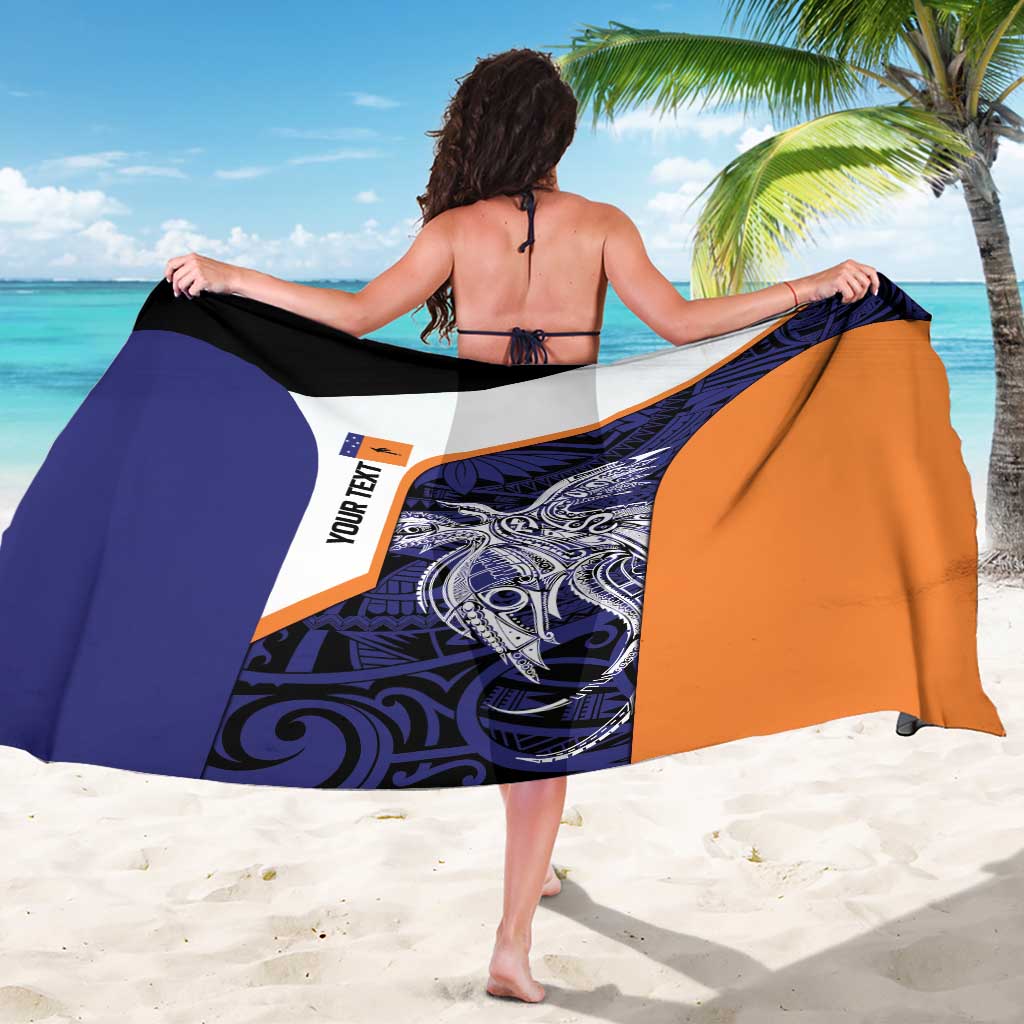 Personalised PNG New Ireland Sarong Bird of Paradise Tattoo Flag Motif - Polynesian Pride
