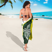 Personalised PNG Oro Province Sarong Bird of Paradise Tattoo Flag Motif LT9 - Polynesian Pride