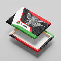 Personalised PNG Southern Highlands Province Canvas Wall Art Bird of Paradise Tattoo Flag Motif - Polynesian Pride