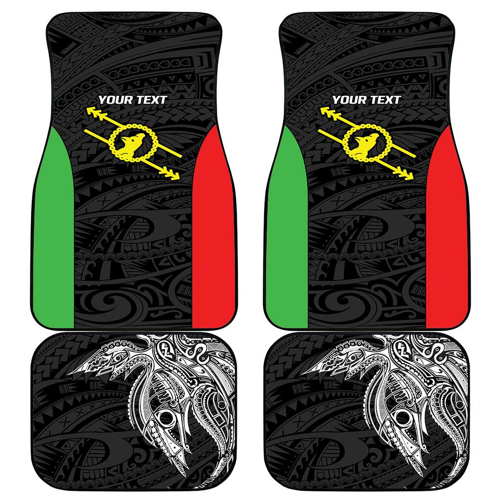 Personalised PNG Southern Highlands Province Car Mats Bird of Paradise Tattoo Flag Motif LT9 - Polynesian Pride