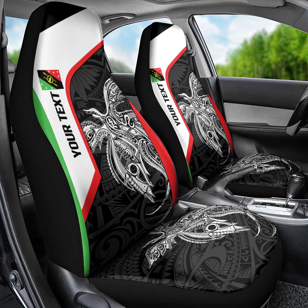 Personalised PNG Southern Highlands Province Car Seat Cover Bird of Paradise Tattoo Flag Motif - Polynesian Pride