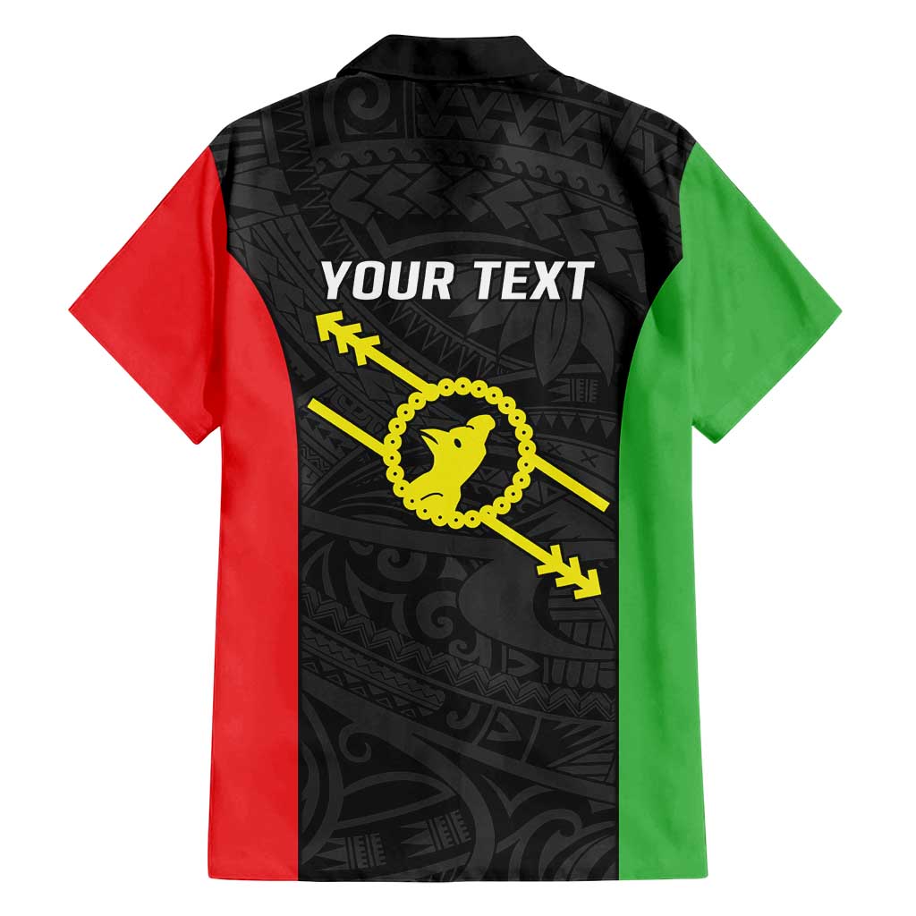 Personalised PNG Southern Highlands Province Family Matching Puletasi and Hawaiian Shirt Bird of Paradise Tattoo Flag Motif - Polynesian Pride