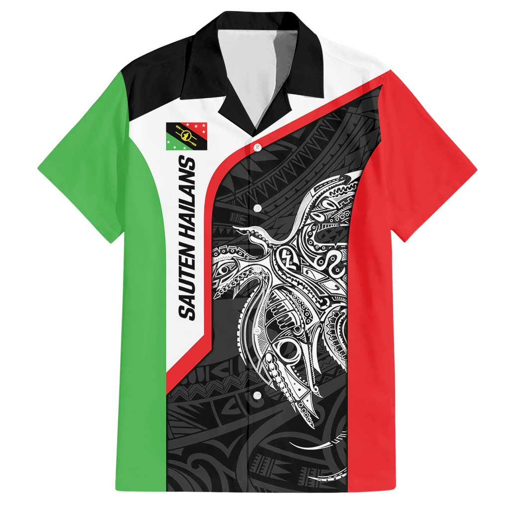 Personalised PNG Southern Highlands Province Family Matching Short Sleeve Bodycon Dress and Hawaiian Shirt Bird of Paradise Tattoo Flag Motif - Polynesian Pride