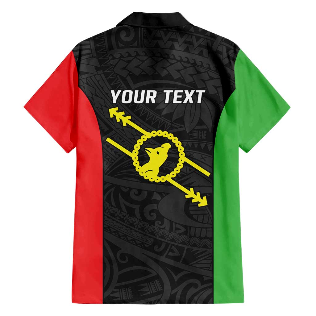 Personalised PNG Southern Highlands Province Family Matching Short Sleeve Bodycon Dress and Hawaiian Shirt Bird of Paradise Tattoo Flag Motif - Polynesian Pride