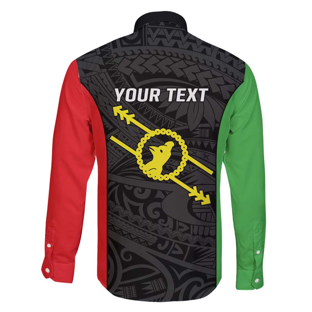 Personalised PNG Southern Highlands Province Family Matching Short Sleeve Bodycon Dress and Hawaiian Shirt Bird of Paradise Tattoo Flag Motif - Polynesian Pride