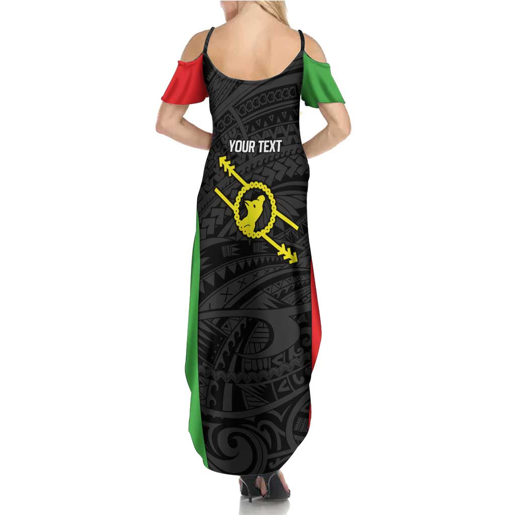 Personalised PNG Southern Highlands Province Family Matching Summer Maxi Dress and Hawaiian Shirt Bird of Paradise Tattoo Flag Motif - Polynesian Pride