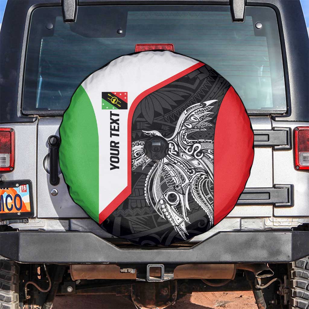 Personalised PNG Southern Highlands Province Spare Tire Cover Bird of Paradise Tattoo Flag Motif - Polynesian Pride