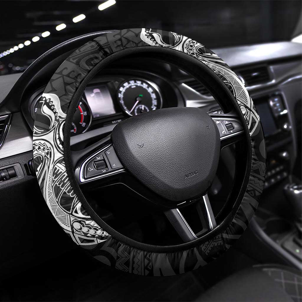 PNG Southern Highlands Province Steering Wheel Cover Bird of Paradise Tattoo Flag Motif - Polynesian Pride