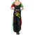 Personalised PNG Southern Highlands Province Summer Maxi Dress Bird of Paradise Tattoo Flag Motif - Polynesian Pride