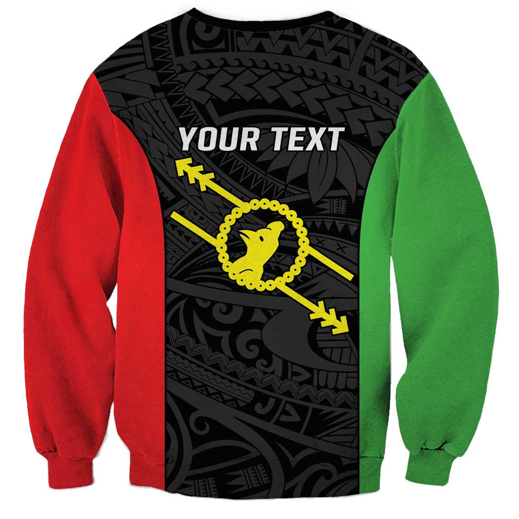 Personalised PNG Southern Highlands Province Sweatshirt Bird of Paradise Tattoo Flag Motif - Polynesian Pride